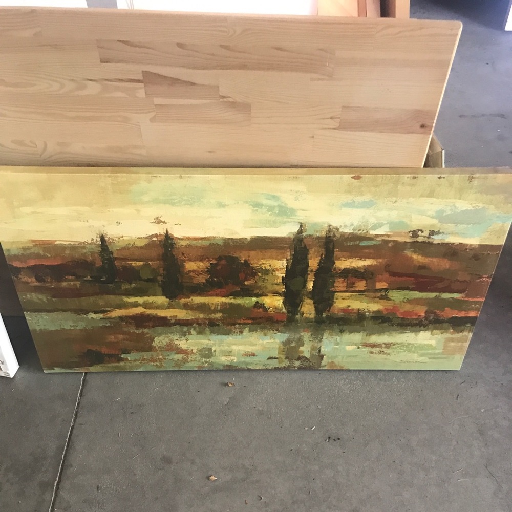 Stretched canvas art
